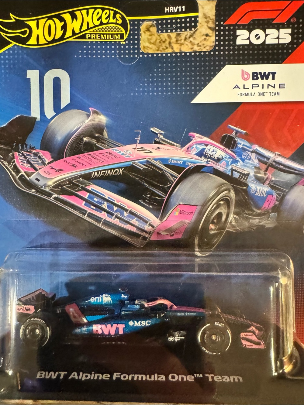 BWT Alpine Formula One Team Die-Cast Car - Blue & Pink